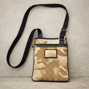 Vintage Y2K L.A.M.B. Crossbody Bag Logo Cutout Monogram